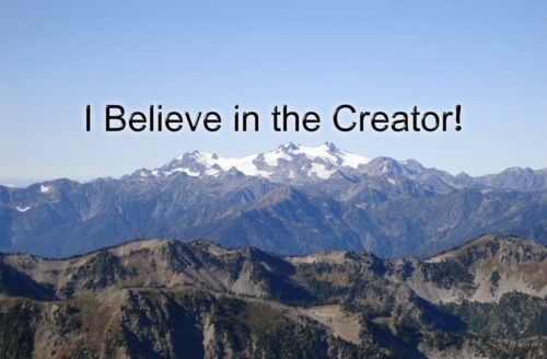 I believe in a creator