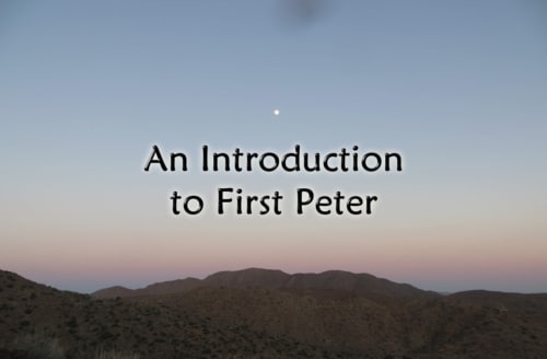 An Introduction to First Peter