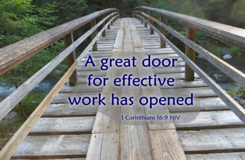 a great door for effective work