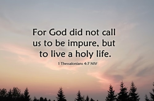 called to live holy lives