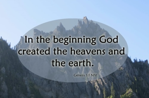 in the beginning, the nature of the creation
