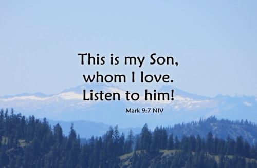 listen to Jesus