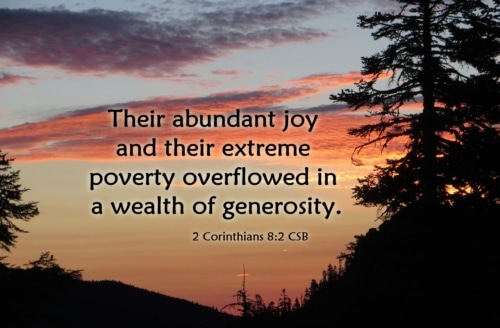 a wealth of generosity