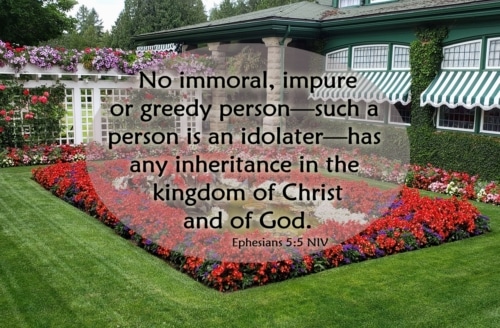 greed is a form of idolatry